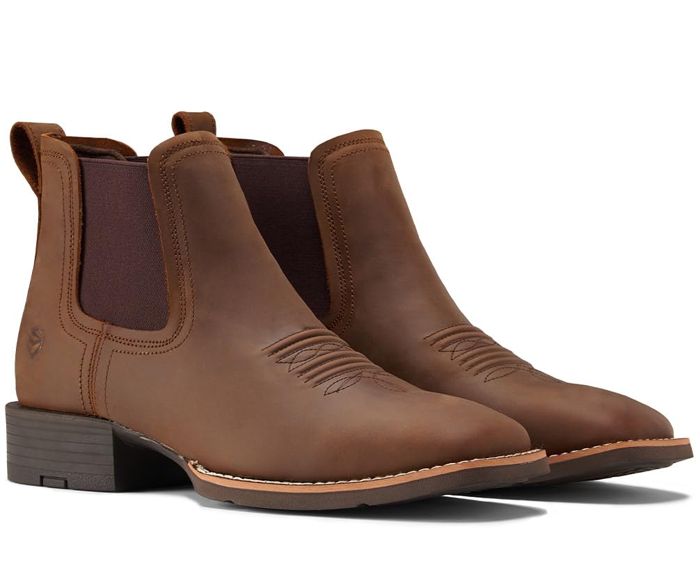 Slip-On Square Toe Western Boots C73878
