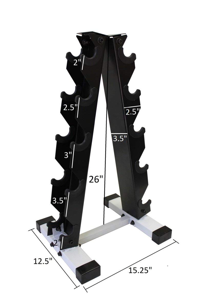 Neoprene Dumbbell Set with Rack B298483
