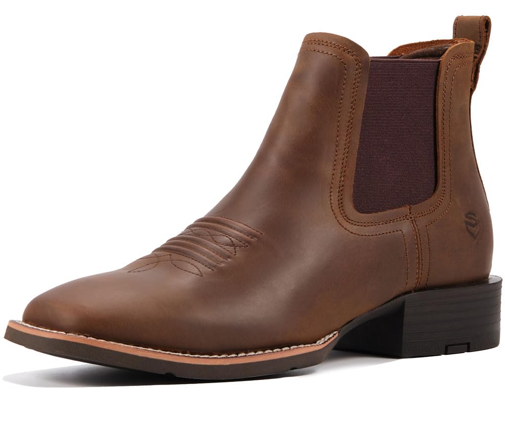 Slip-On Square Toe Western Boots C73878