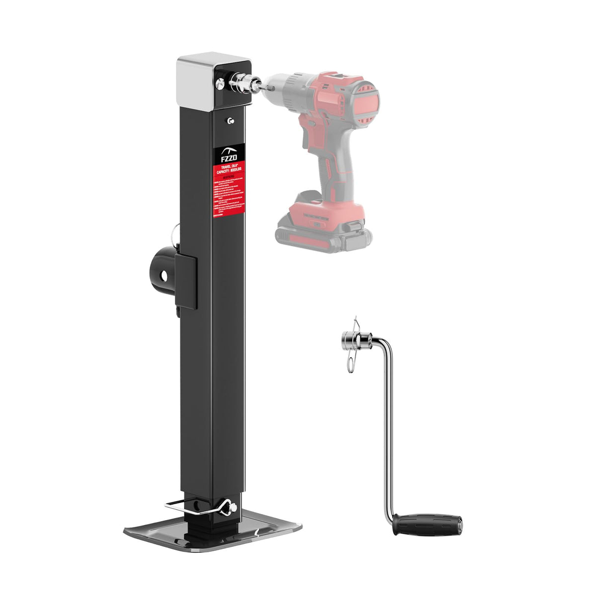8000 lbs Weld-on Pipe Swivel Trailer Jack A218416