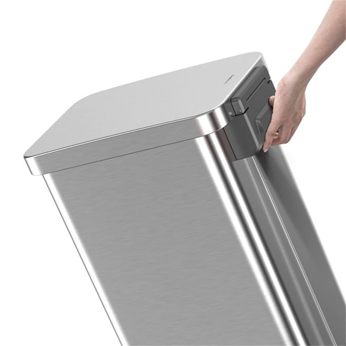 13.2 Gallon Stainless Steel Step On Trash Can M937