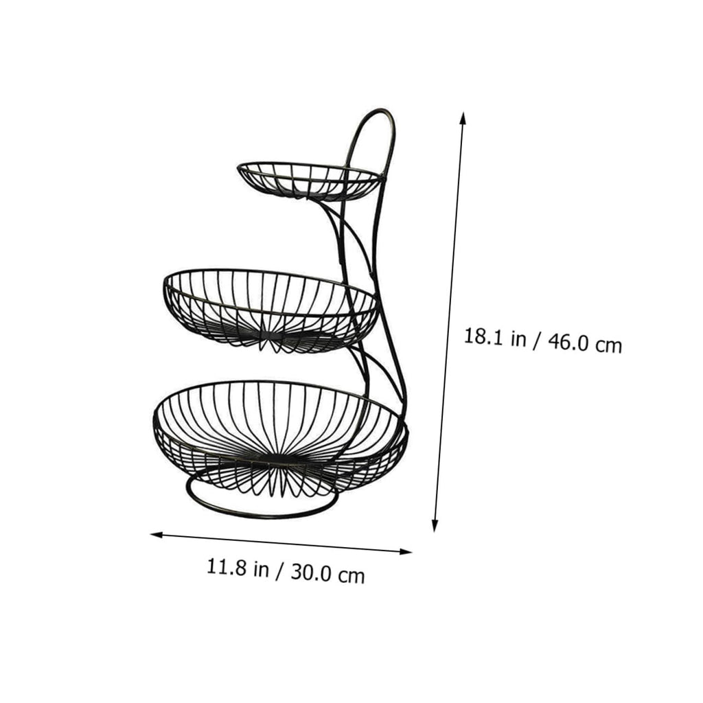 3-Tier Iron Basket K32428