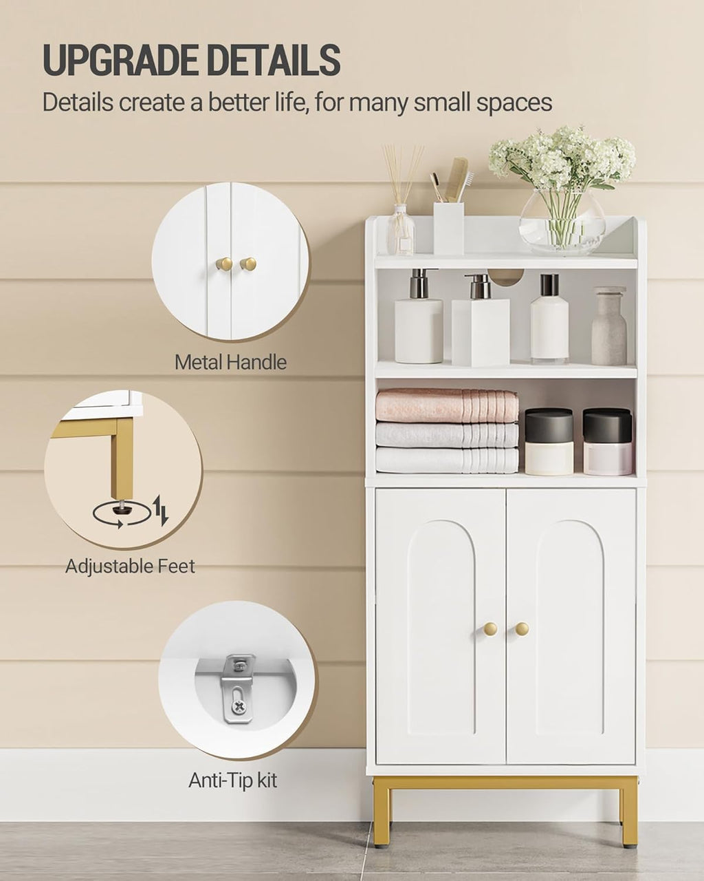 Bathroom Storage Cabinet with 2 Door L1540