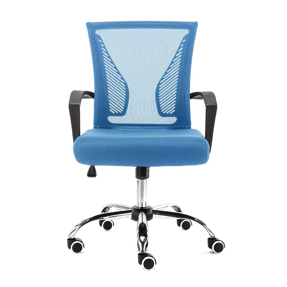 Black Blue Ergonomic Mesh Office Chair D665