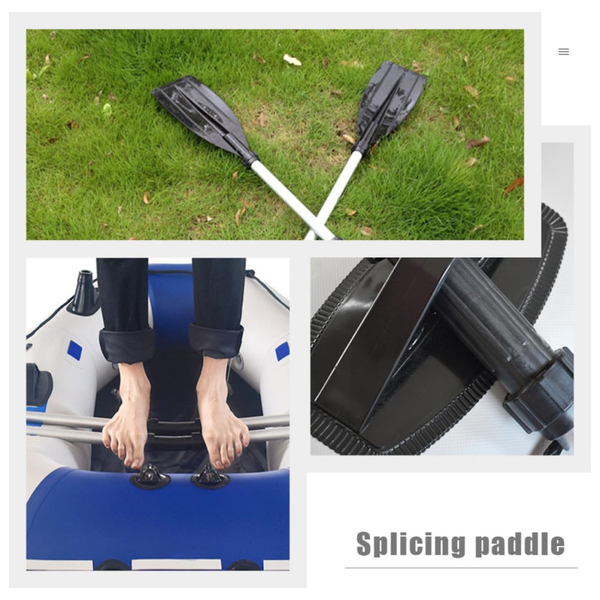 2pcs Telescopic Aluminum Alloy Adjustable Kayak Paddles D94073