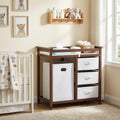 Modern Baby Changing Table with Laundry Hamper & 3 Drawers P9402