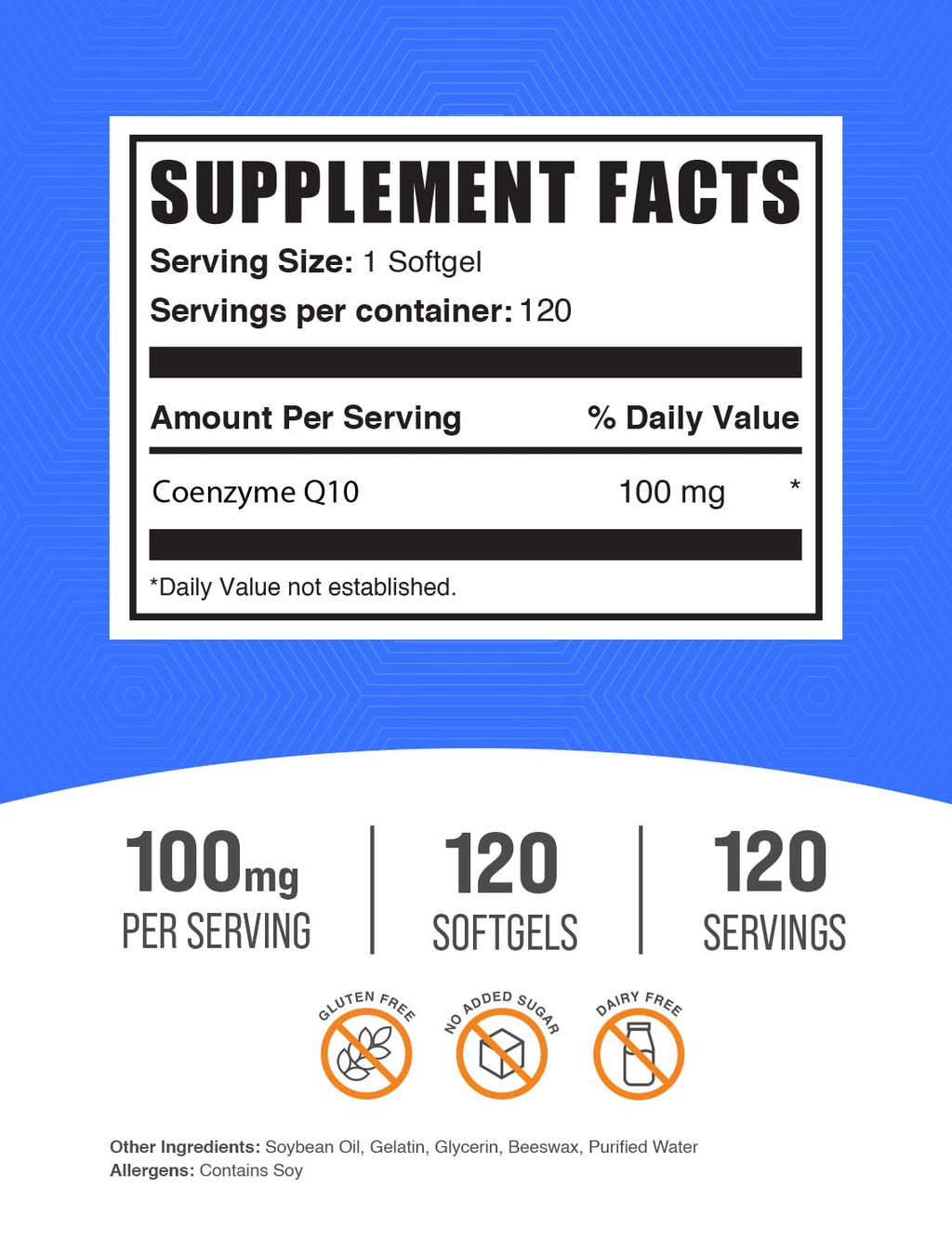 Fish Oil 1000mg + CoQ10 100mg Softgels Bundle B424