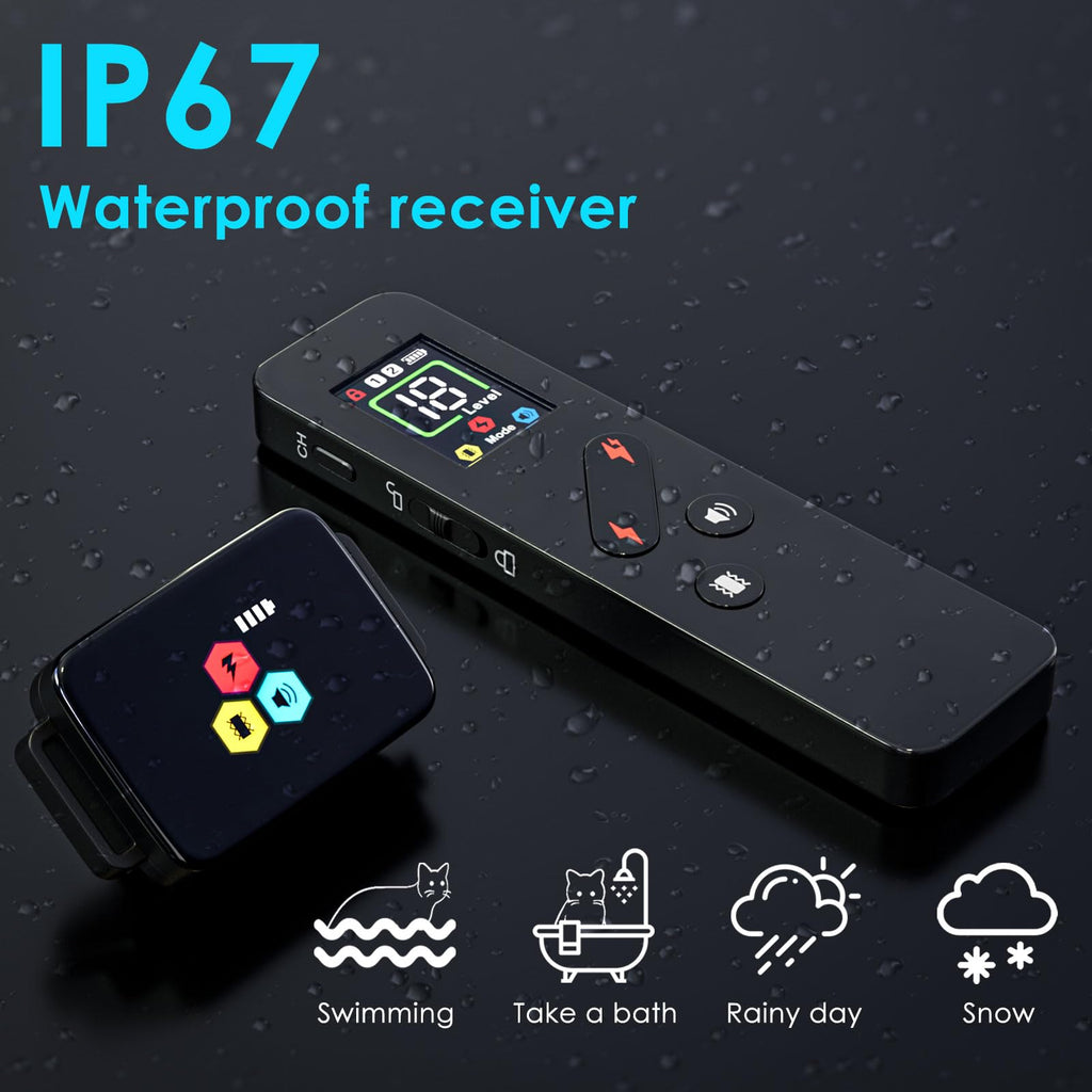 Remote Electric Cat Training Collar 3300FT IP67 Waterproof W1277