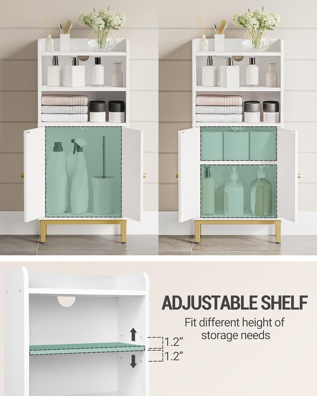 Bathroom Storage Cabinet with 2 Door L1540