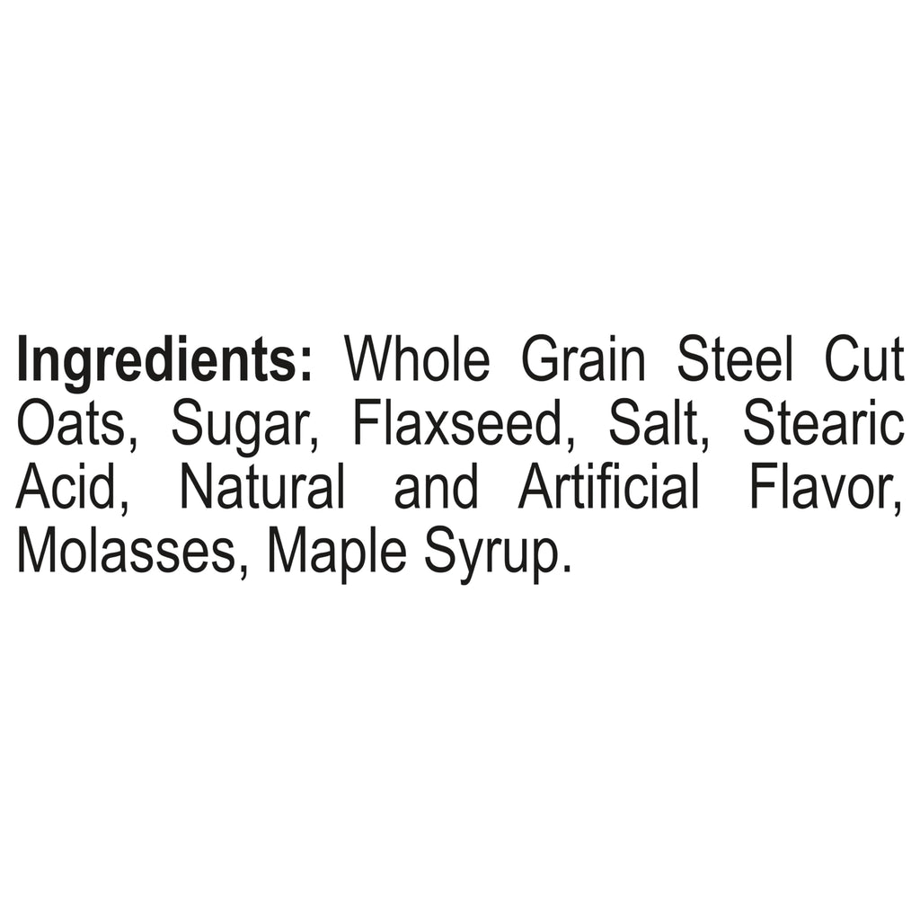 Steel Cut Maple & Brown Sugar Oatmeal 15.1 oz 6 Pack O446