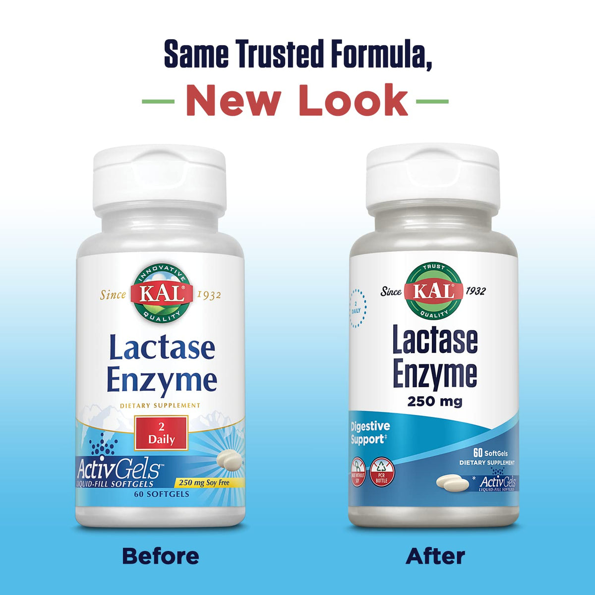 Lactase Enzyme 250 mg 60 SoftGels F968768