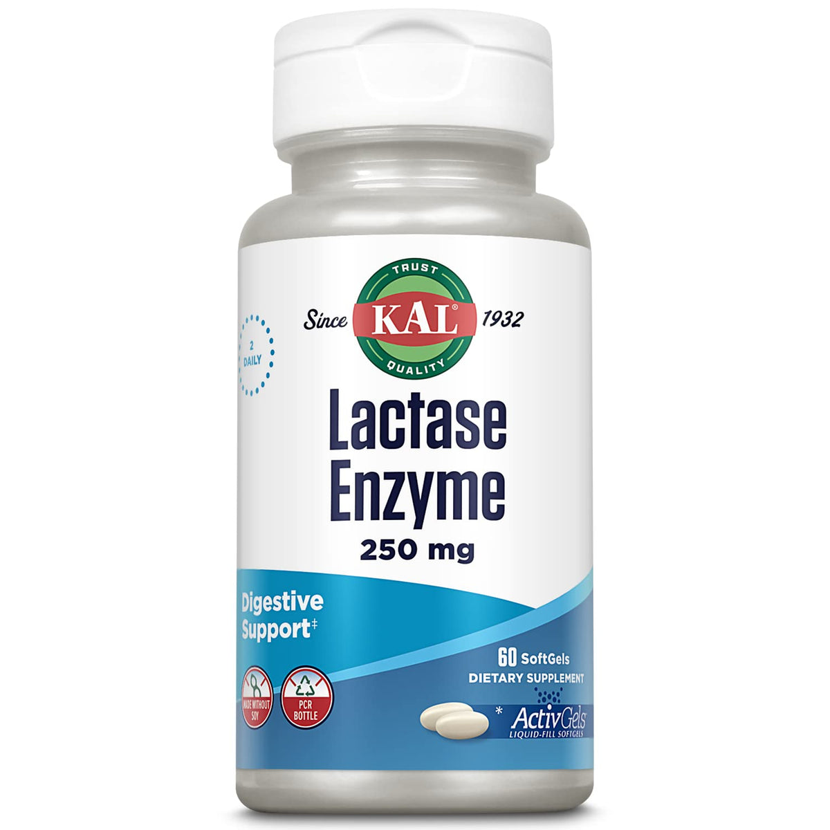 Lactase Enzyme 250 mg 60 SoftGels F968768