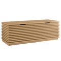 Oak Wood Grain Storage Bench N23800