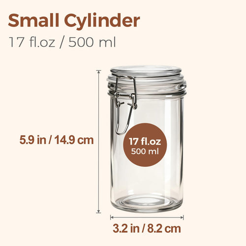 16 oz Glass Jars with Airtight Lids 6 Pack P861664