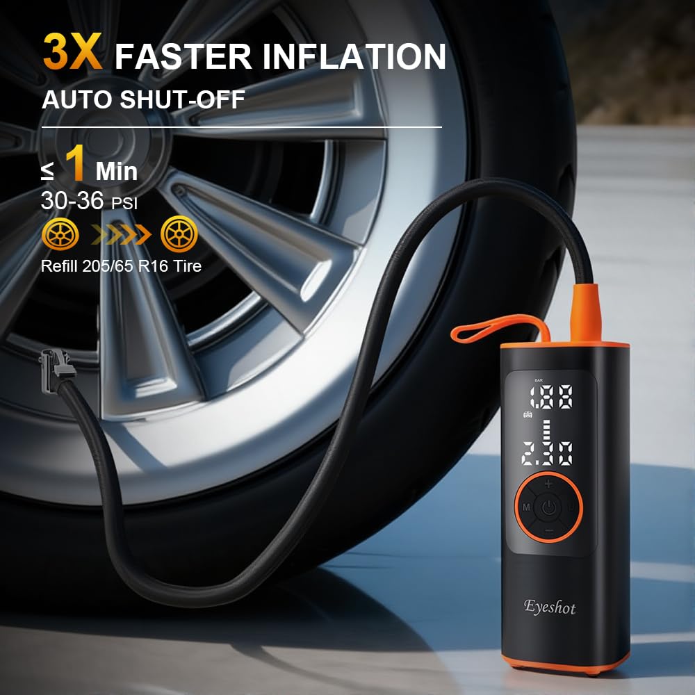 150PSI Cordless Portable Air Compressor with Digital Pressure Gauge N37150