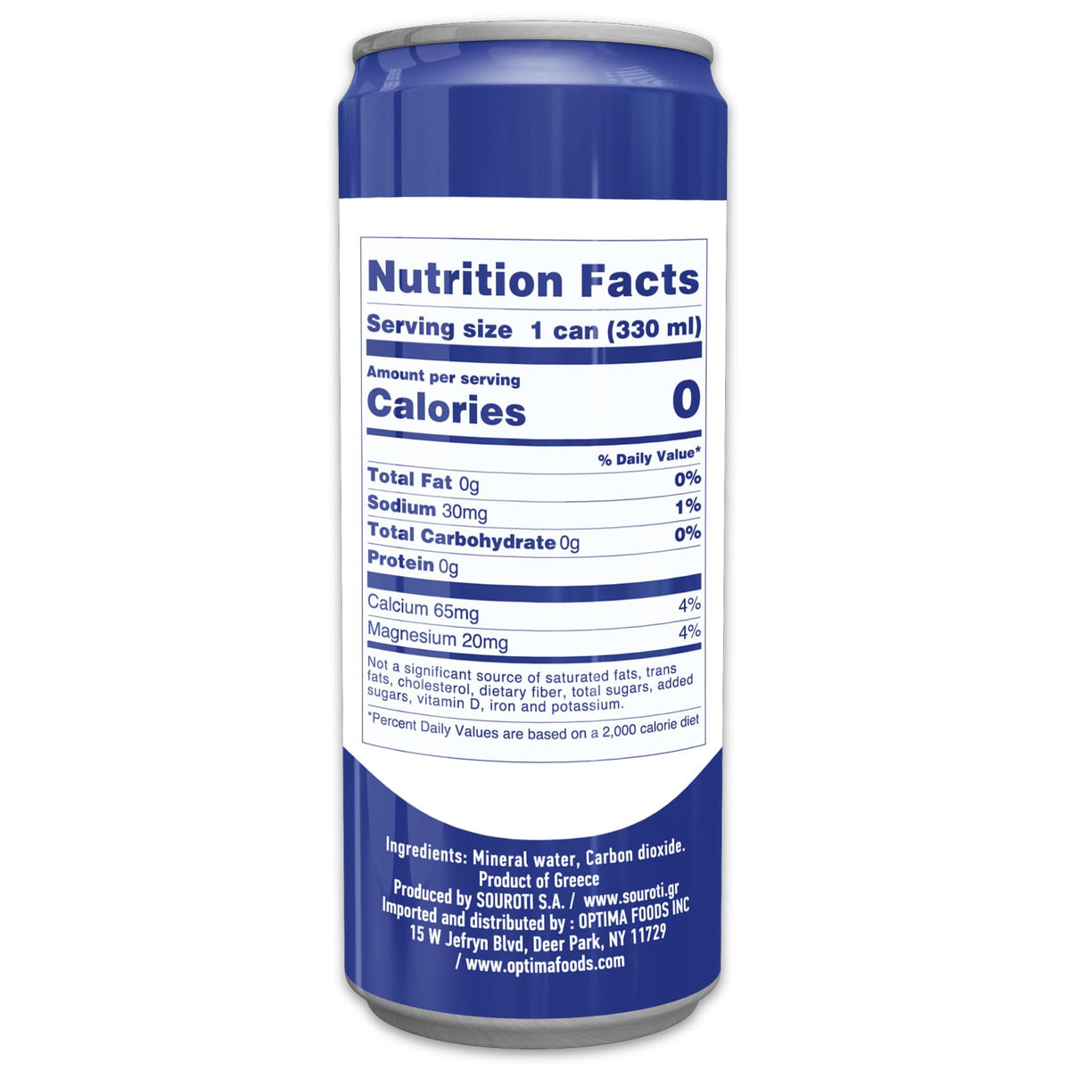 Unflavored Carbonated Mineral Water 6-Pack 330ml Tins L905887