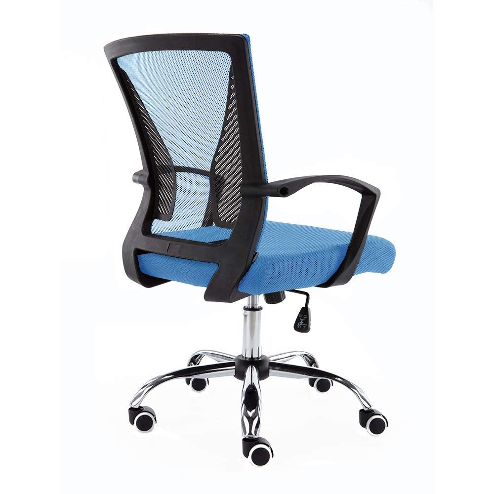 Black Blue Ergonomic Mesh Office Chair D665
