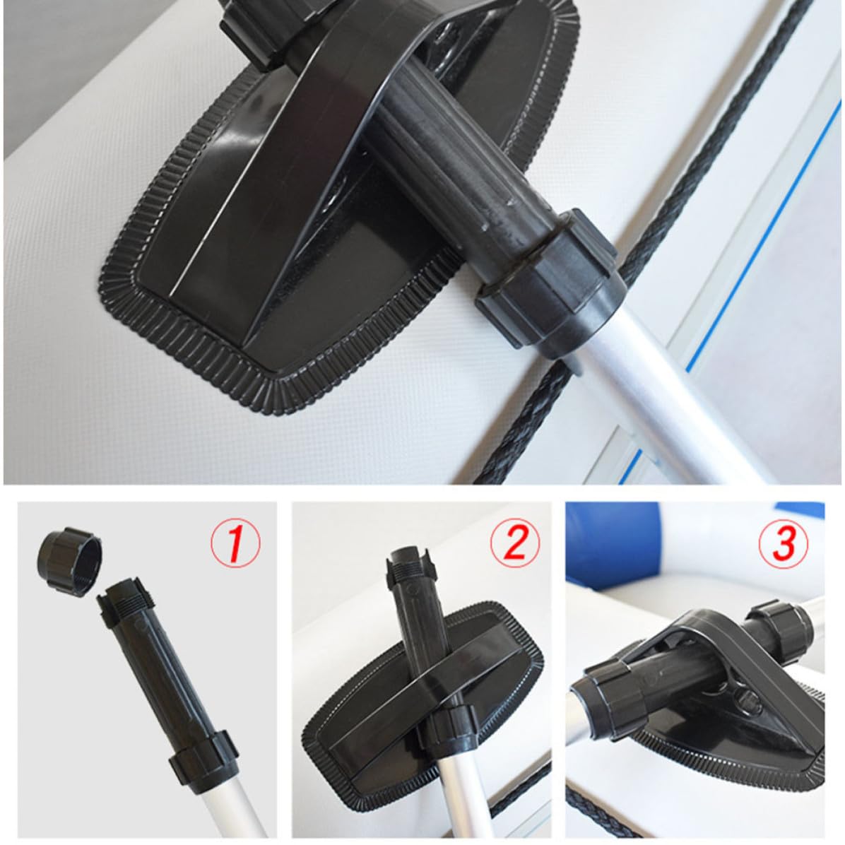 2pcs Telescopic Aluminum Alloy Adjustable Kayak Paddles D94073