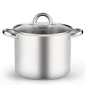 8 Quart Stainless Steel Stock Pot with Lid W1811