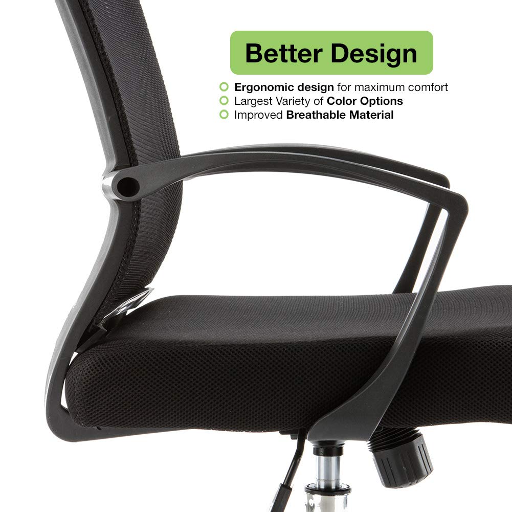 Black Blue Ergonomic Mesh Office Chair D665