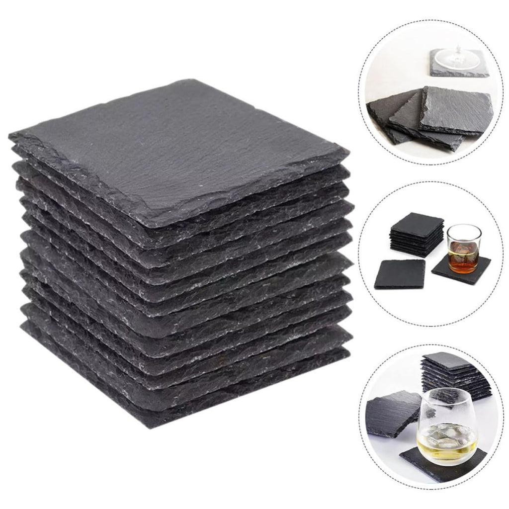 Natural Stone Drink Coasters Set V623740