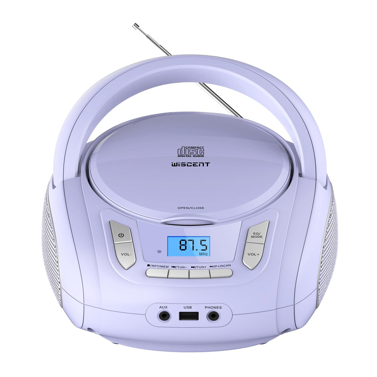 Portable CD Player with Bluetooth FM Radio USB MP3 R553
