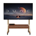 Rolling TV Stand with Wheels for 40-75" TVs, Height Adjustable, 2 Drawers N32853