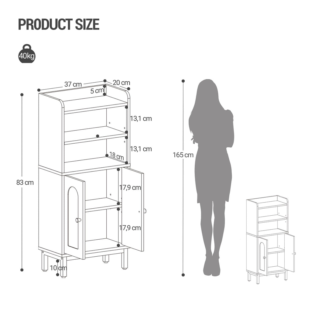 Bathroom Storage Cabinet with 2 Door L1540