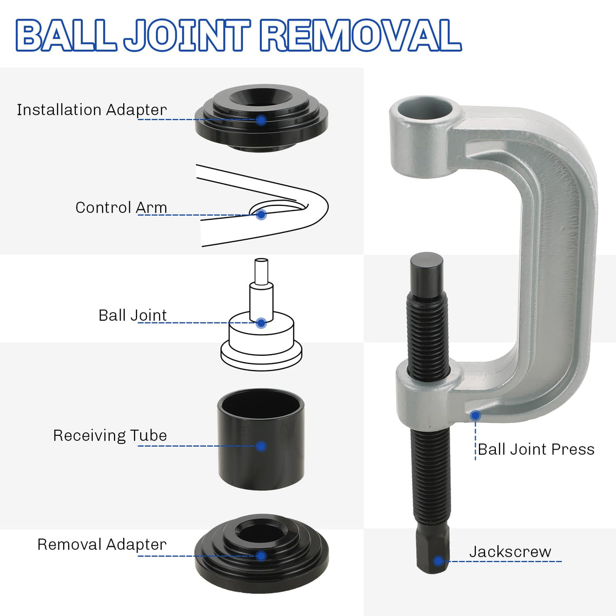 Ball Joint Press and U Joint Removal Tool Kit C1850