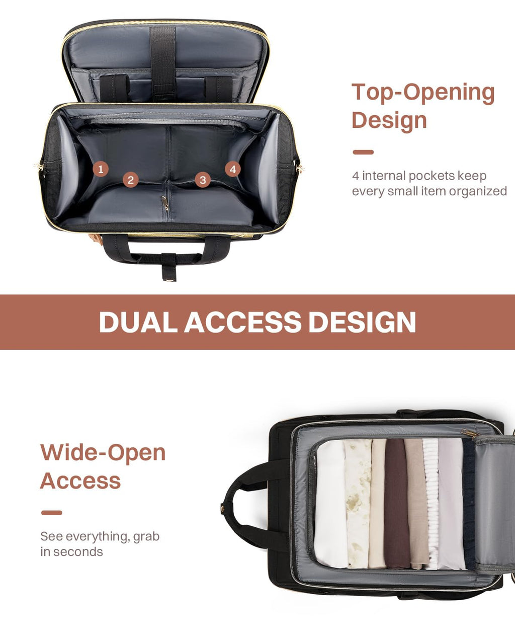 Rolling Puffer Laptop Bag Set with Wheels, 16 Inch Underseat Carry on Luggage J546452