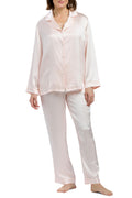 Women's 100% Mulberry Silk Long Pajama Set W7371