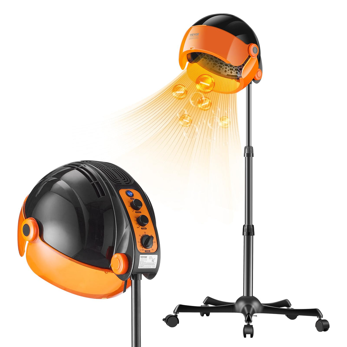 1875W Ionic Hooded Hair Dryer with Timer X742