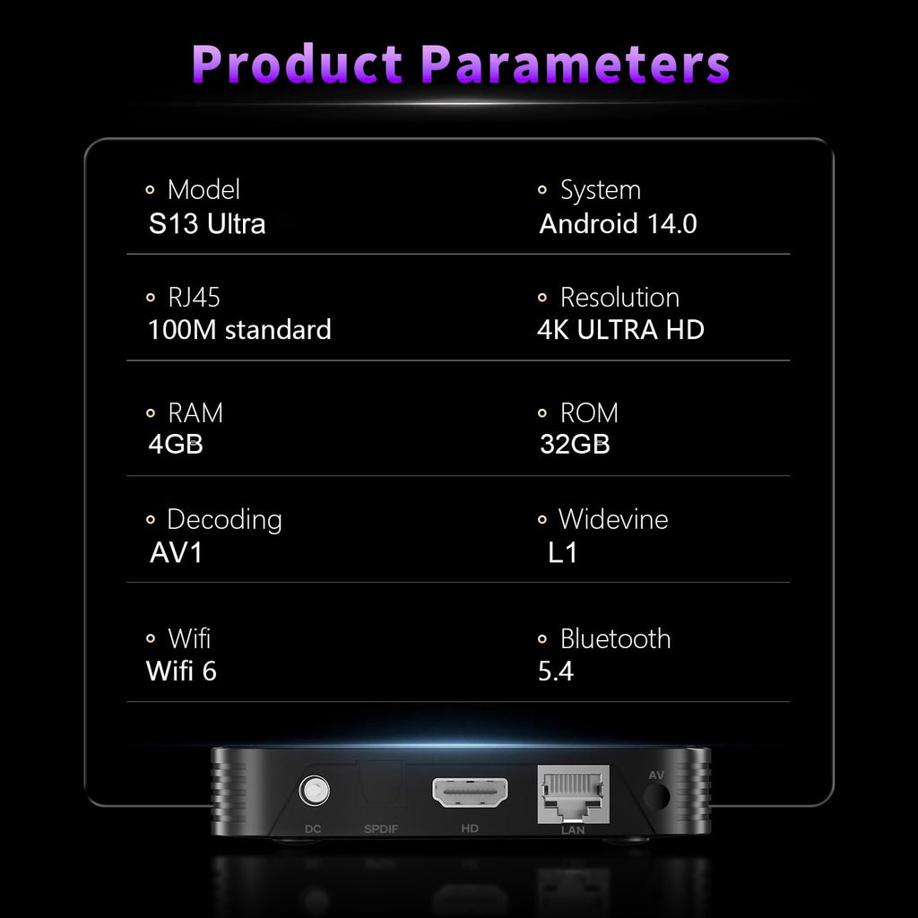 Android TV Box 4K Streaming Device W40284