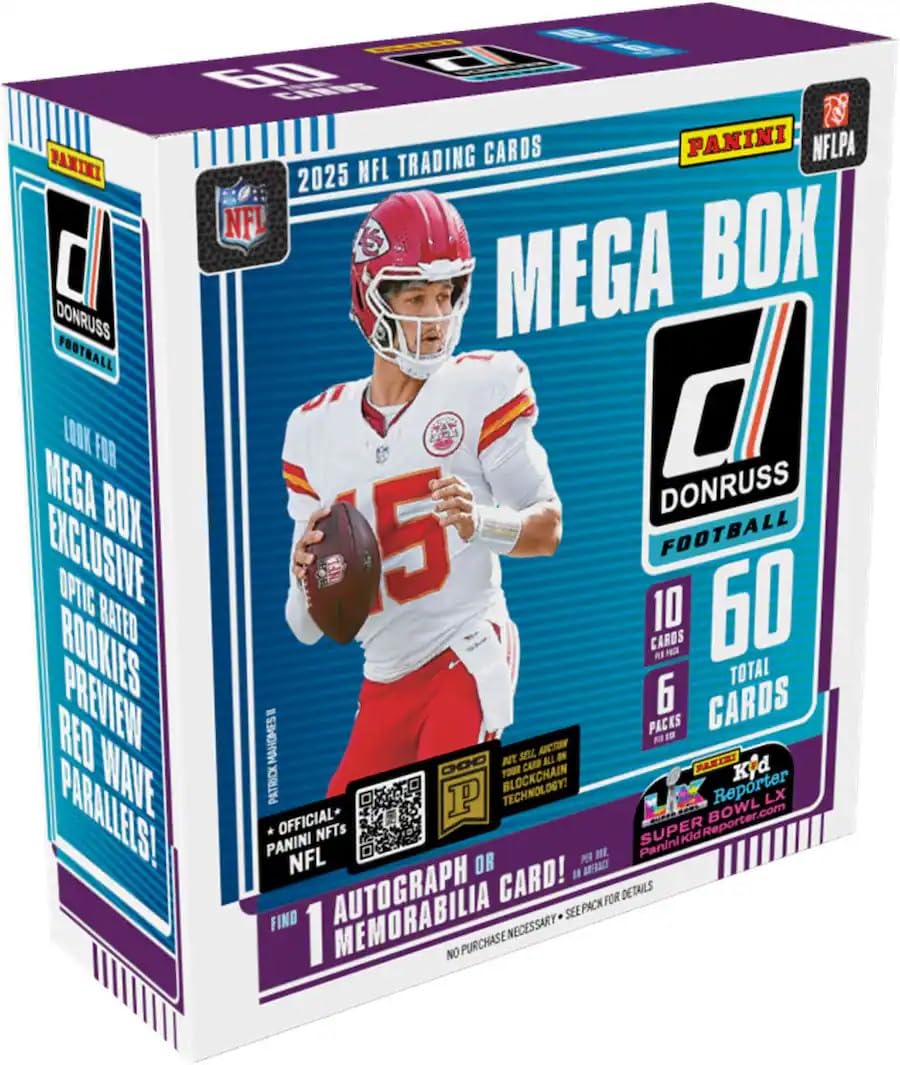 Panini Donruss Football Mega Box NFL Trading Cards X1345