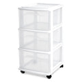 3-Tier Storage Cart with Removable Wheels F61476