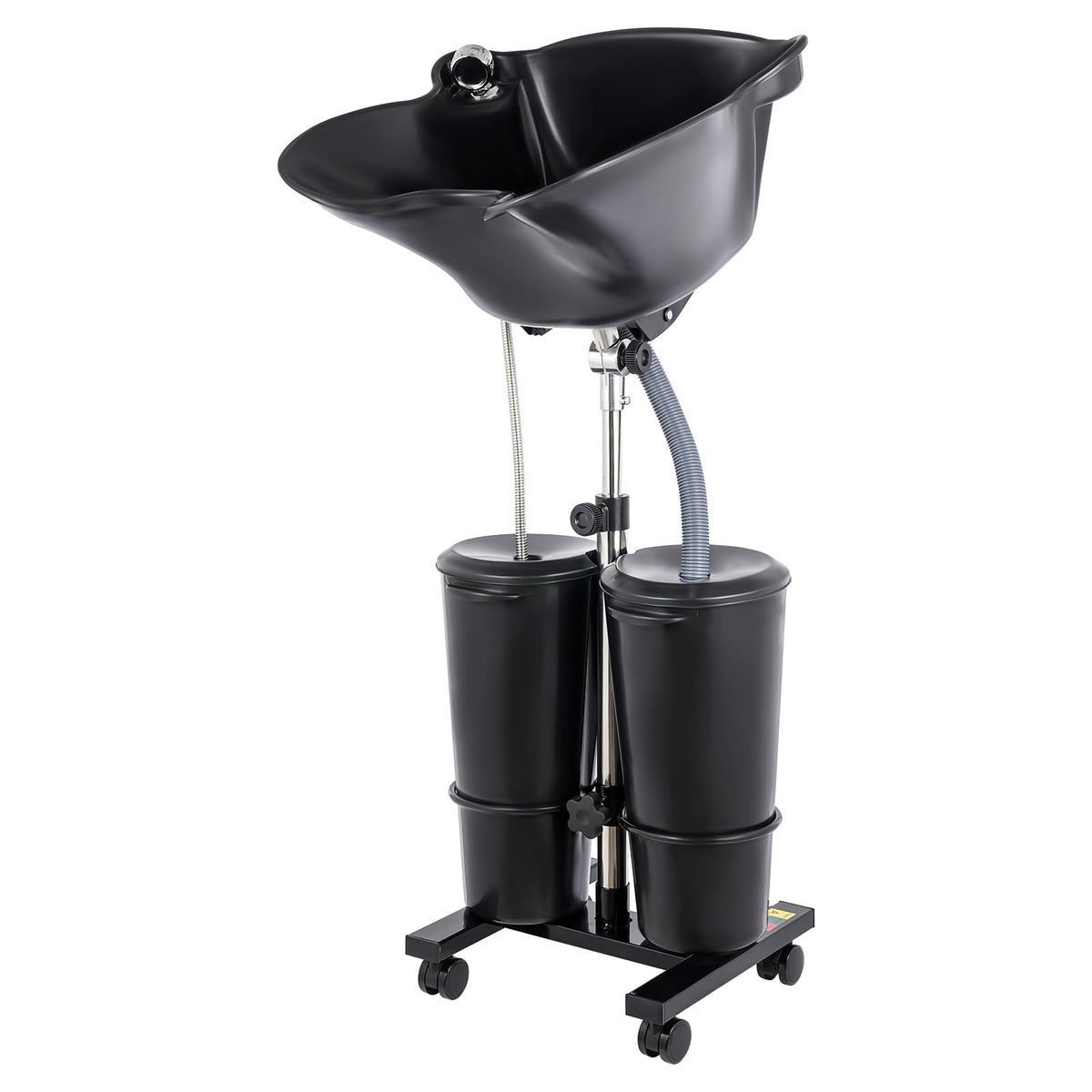 Portable Shampoo Bowl with 2 Buckets Electric Pump & Adjustable Hair Washing Basin U31598