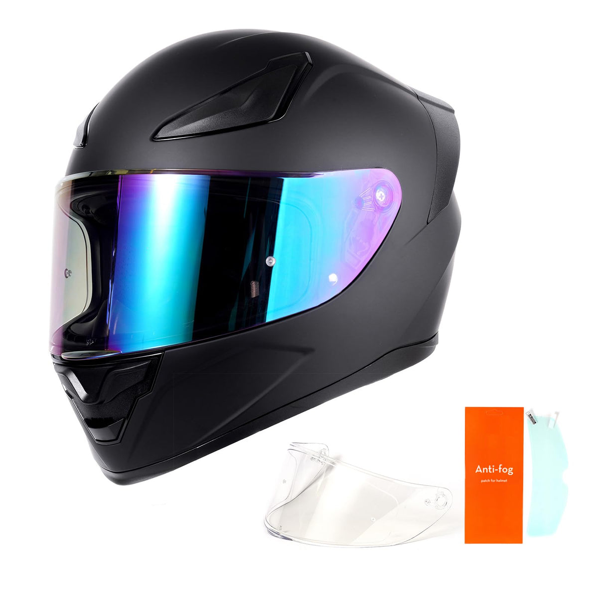 DOT Full Face Motorcycle Helmet Matte Black H4208