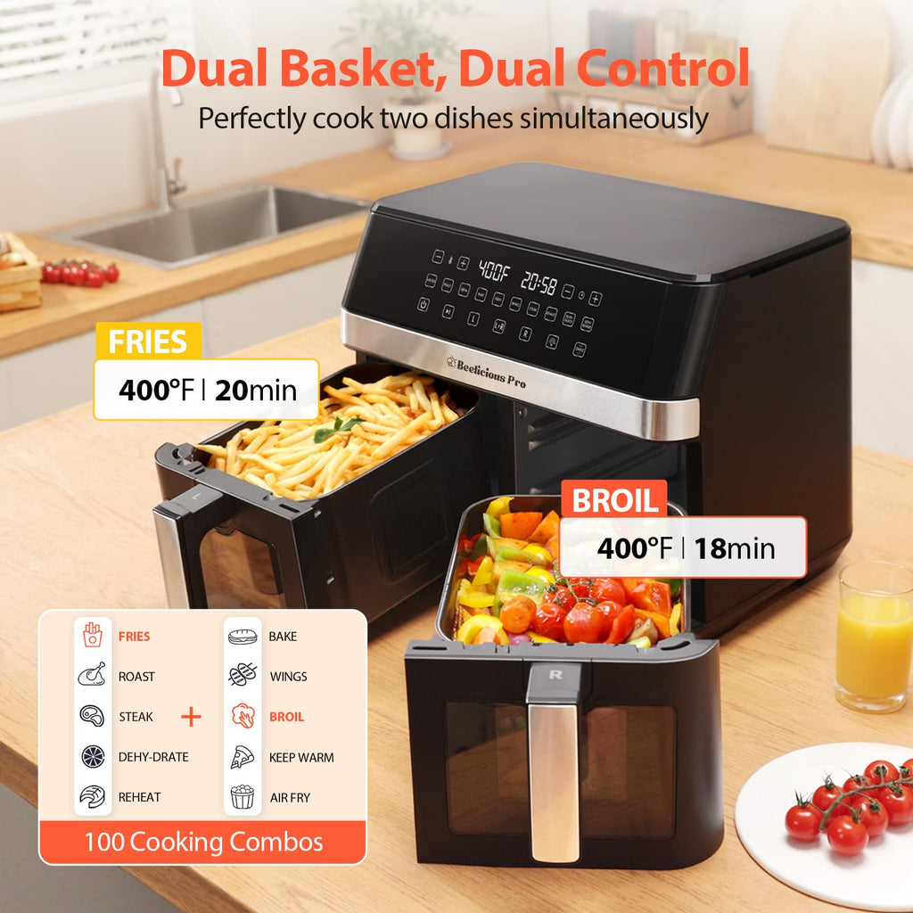 12QT Large Dual Air Fryer K11601
