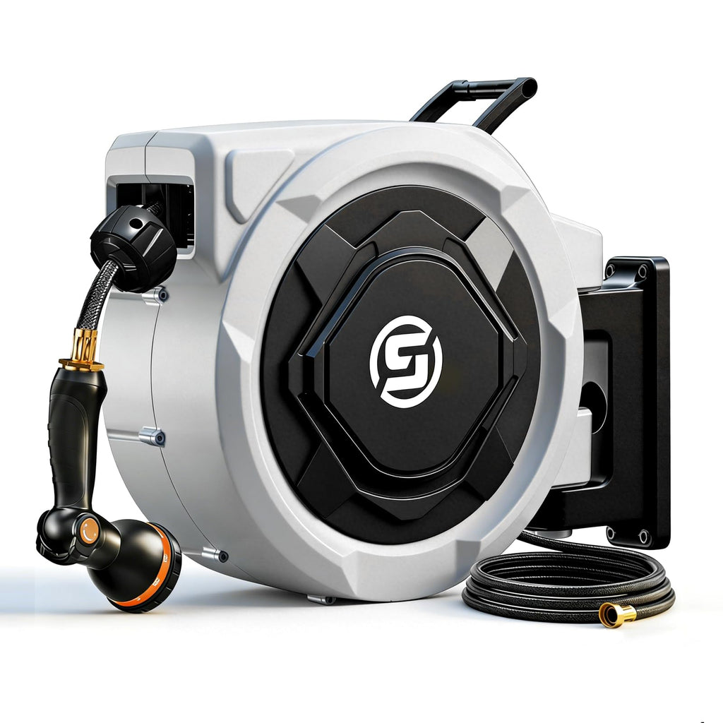 5/8in x 100ft Retractable Garden Hose Reel T3552