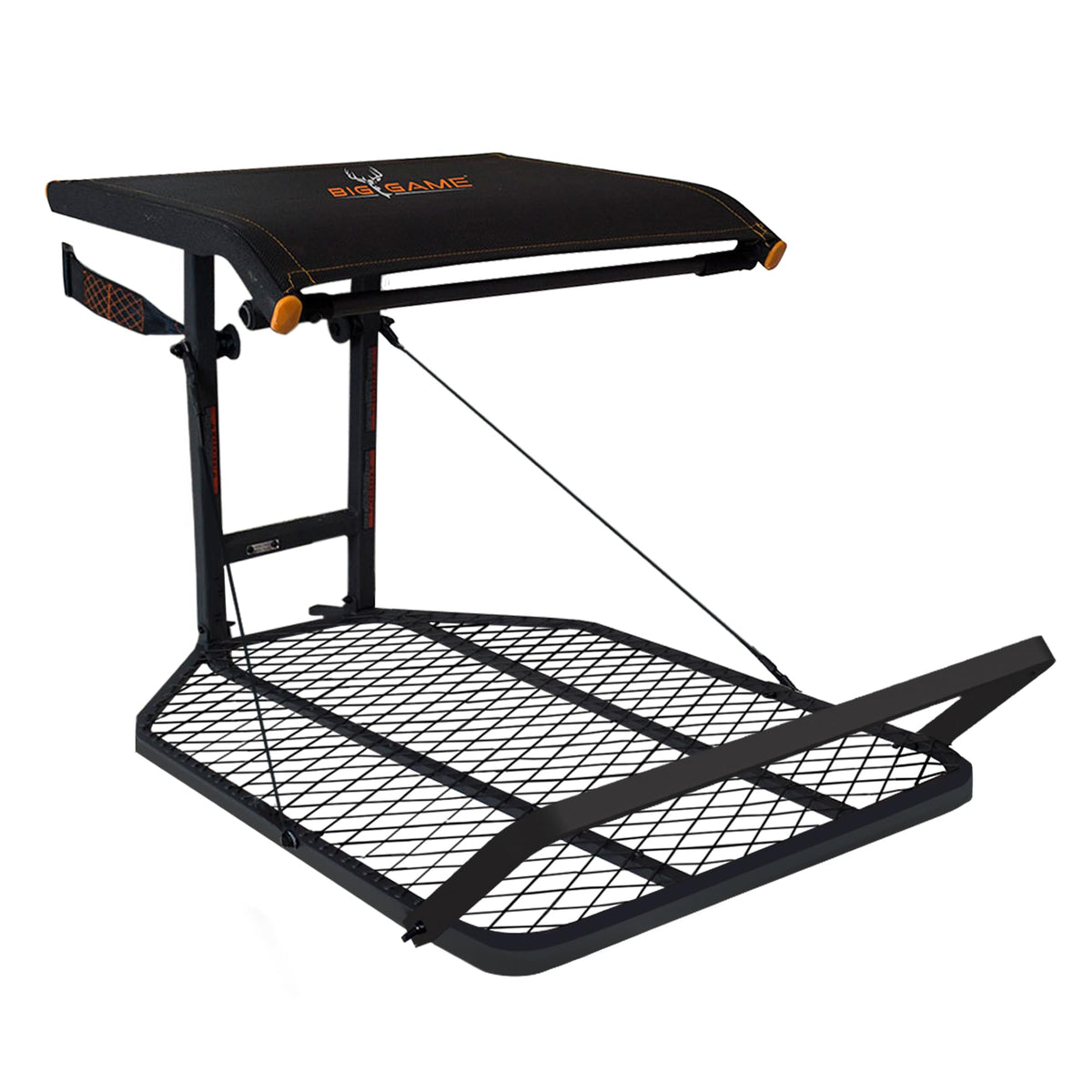 Steel Hang-On Treestand with Flip-Back Seat and Climbing Sticks Z45715