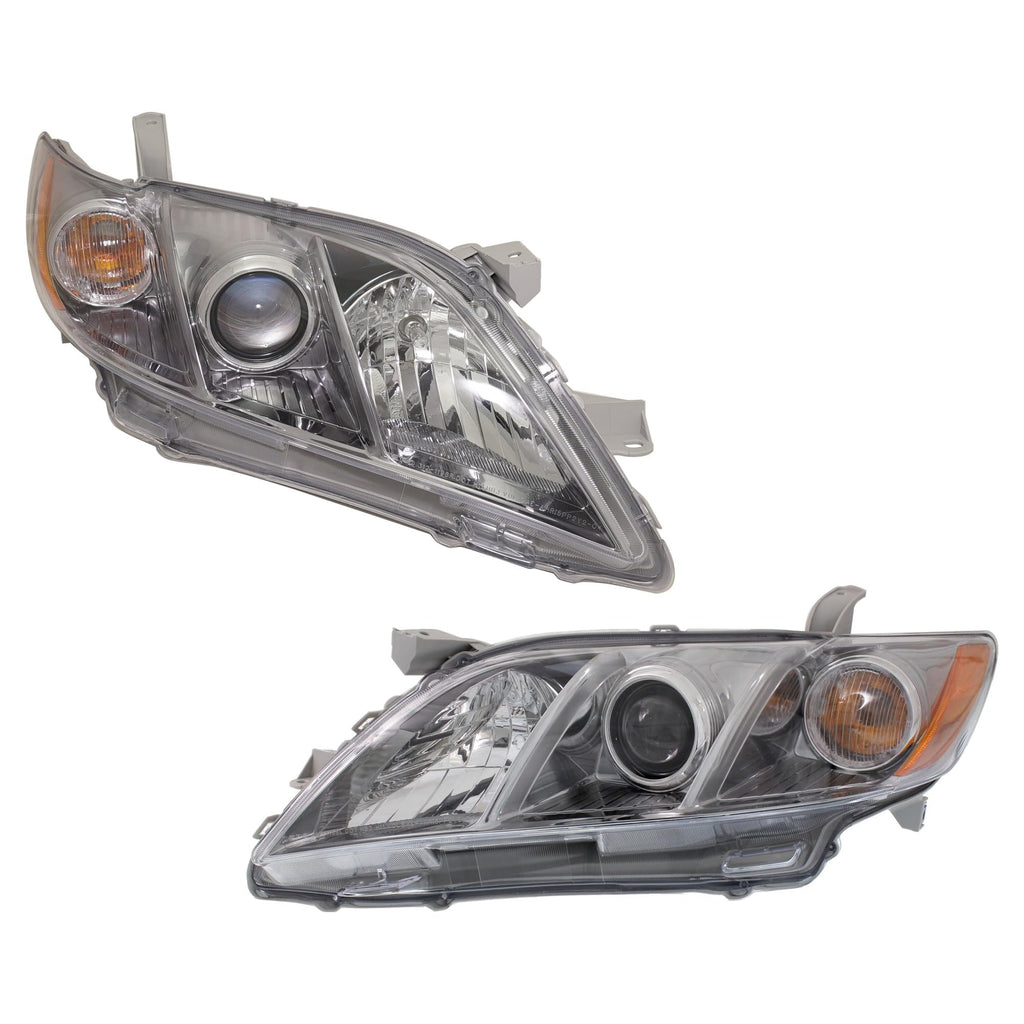 Headlights Assembly Pair for Toyota Camry 2007-2009 Halogen E4673