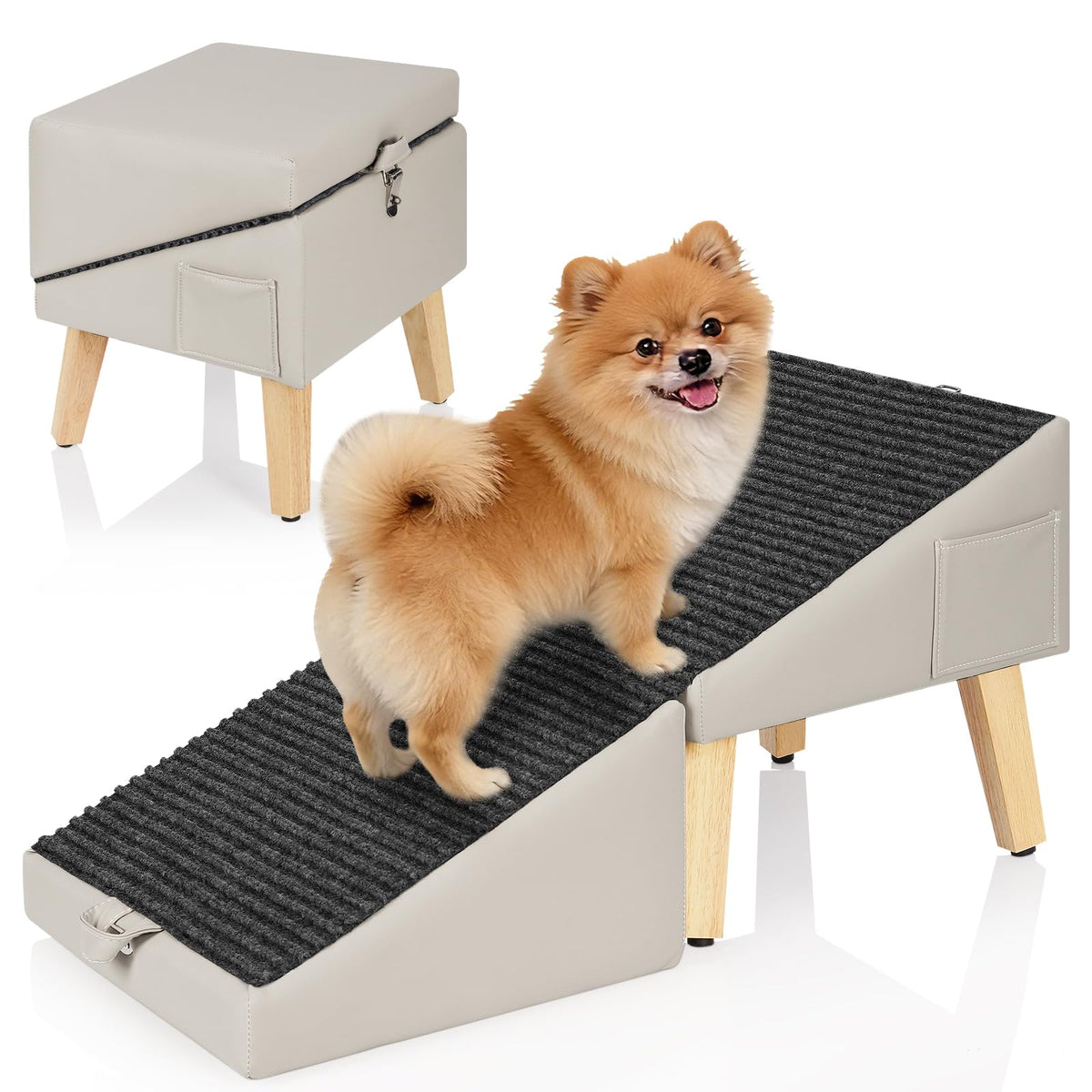 Gray Foldable Dog Ramp S973824