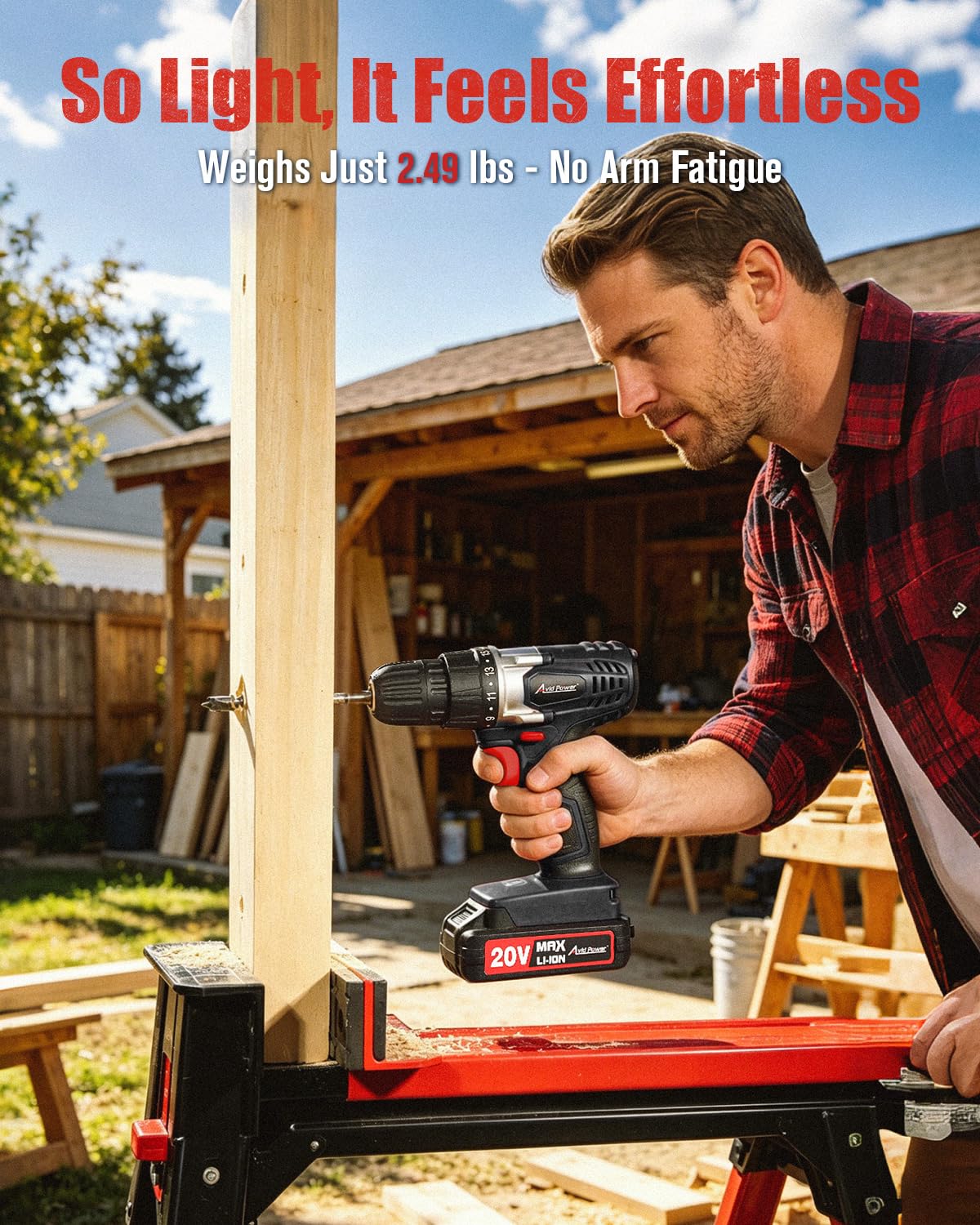 20V Cordless Electric Drill Set V501