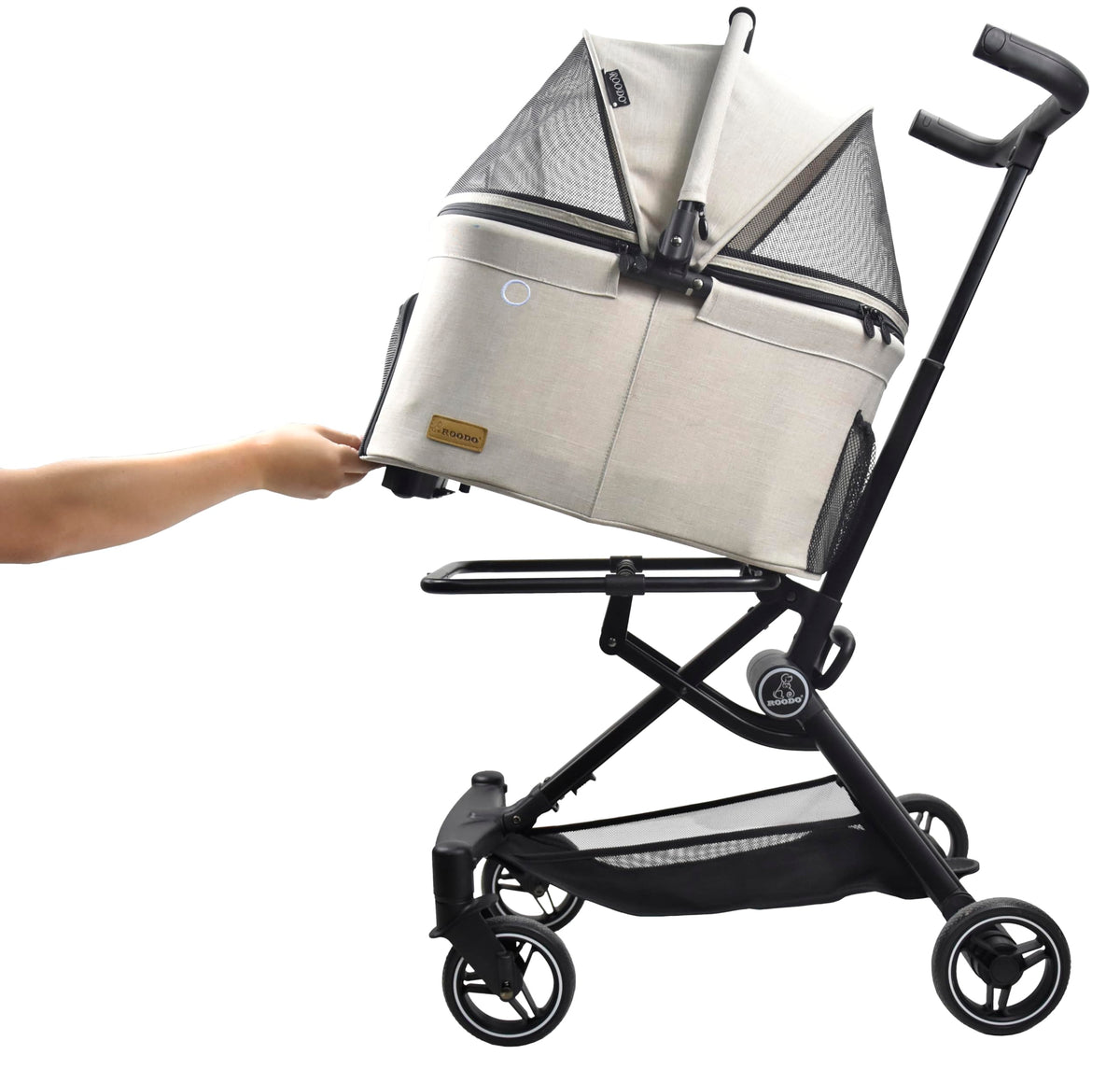 3 in 1 Lightweight Folding Pet Stroller with Detachable Carrier U8100
