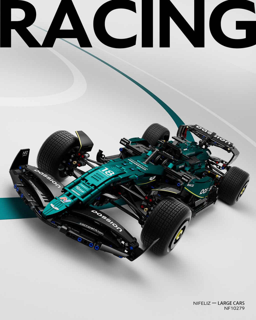 Formula 1 Racing Car Building Set K829963
