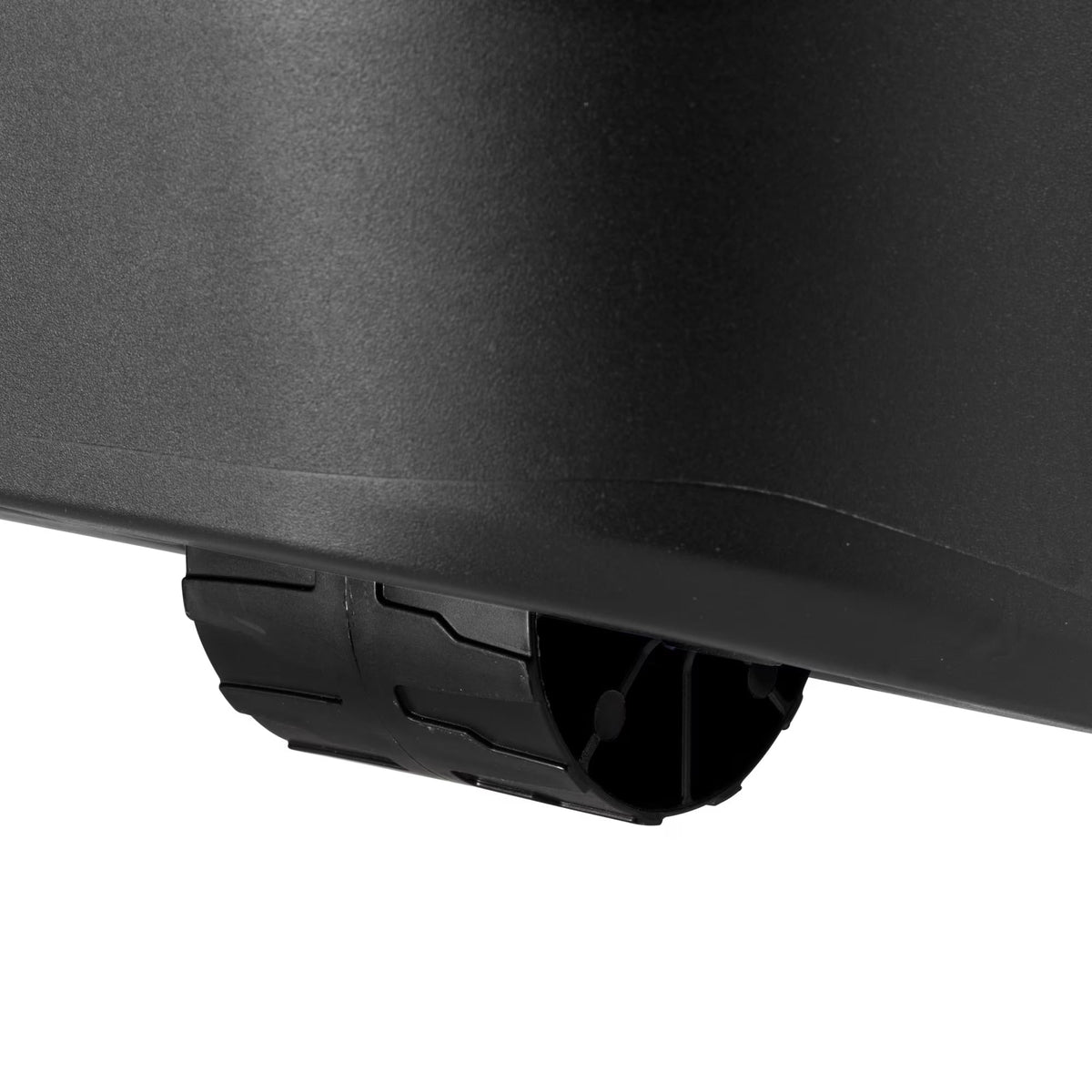 22 Gallon Black Wheeled Plastic Storage Trunk with Lids V2678