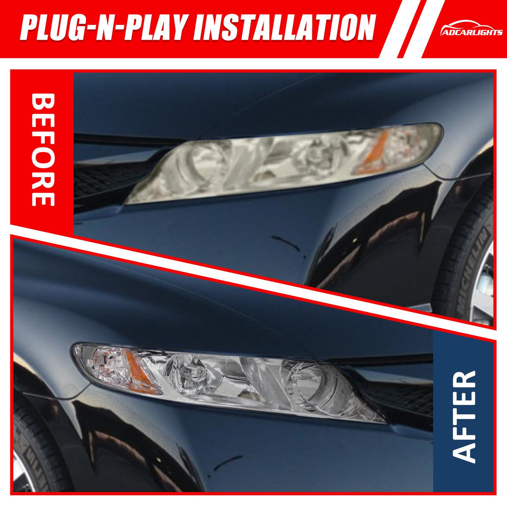 2006-2011 Honda Civic Halogen Headlight Y7032