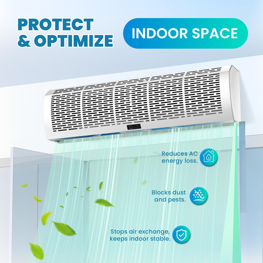 36 Inch Wall Mounted Air Curtain Fan J435