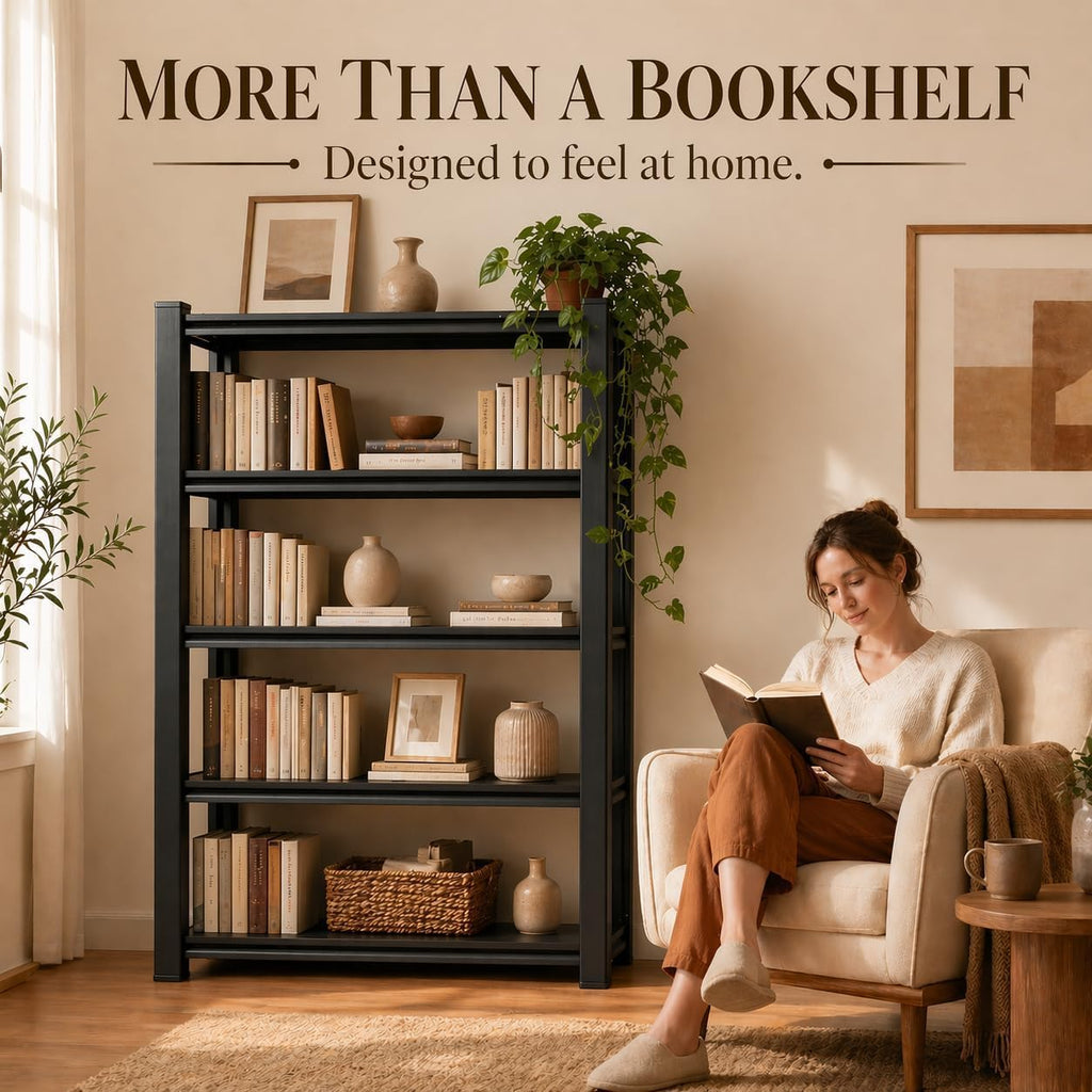 5 Tier Adjustable Wooden Bookshelf N33099