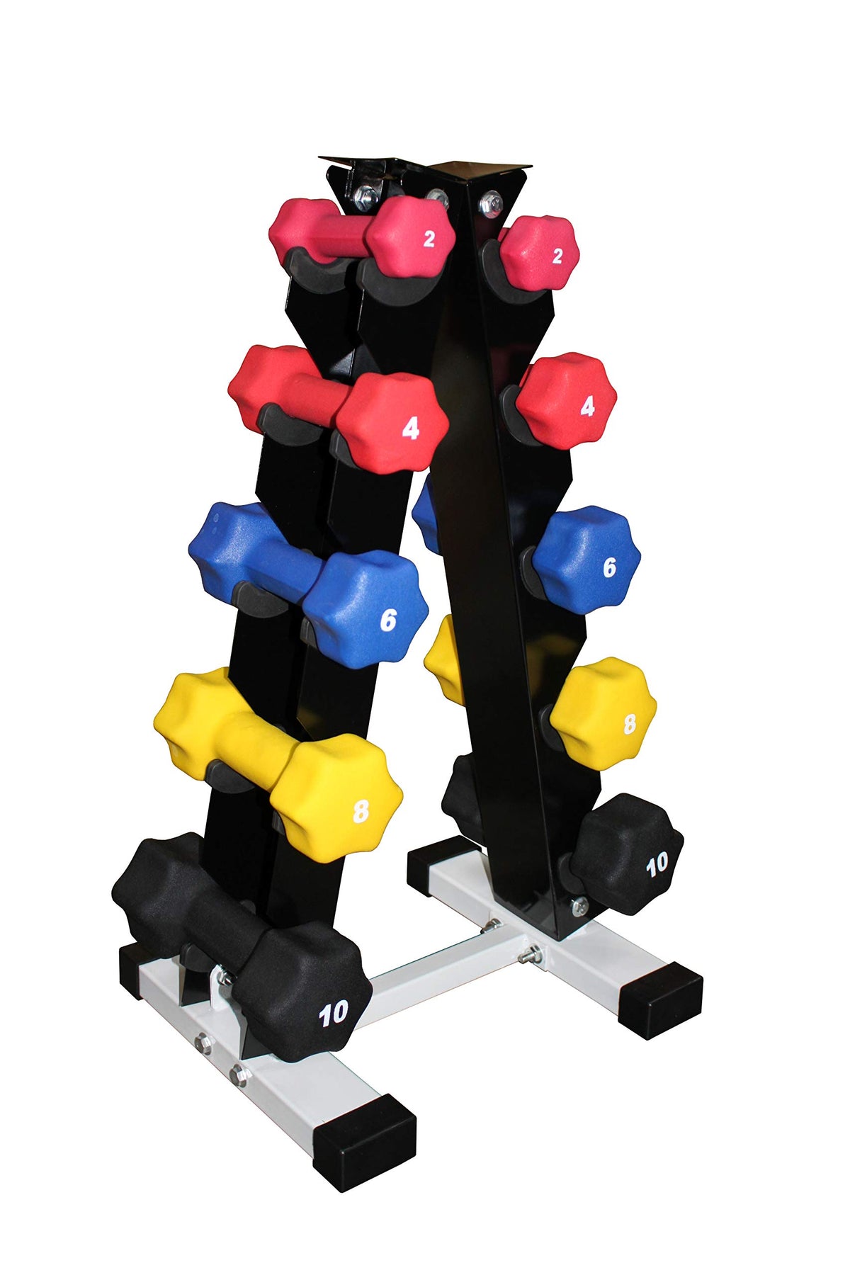 Neoprene Dumbbell Set with Rack B298483
